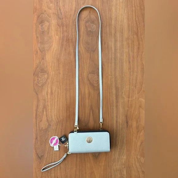 Beverly Hills Polo Club Crossbody Bag Wristlet Wallet - Wear 3 Ways - Picture 5 of 13